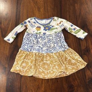 Tess Babe Fall Floral 18-24 Month LS Dress